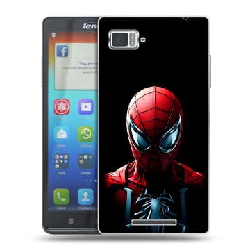 Пластиковый чехол на Lenovo Vibe Z с принтом Spiderman Человек паук