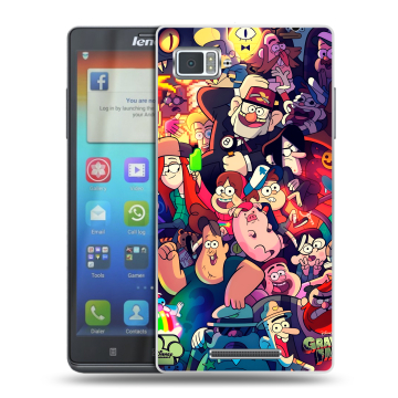 Пластиковый чехол на Lenovo Vibe Z с принтом Gravity Falls Гравити Фолз
