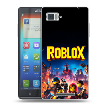 Пластиковый чехол на Lenovo Vibe Z с принтом Roblox Роблокс