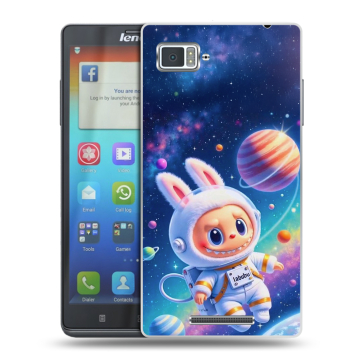 Пластиковый чехол на Lenovo Vibe Z с принтом Labubu Лабубу