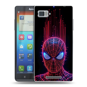 Пластиковый чехол на Lenovo Vibe Z с принтом Spiderman Человек паук