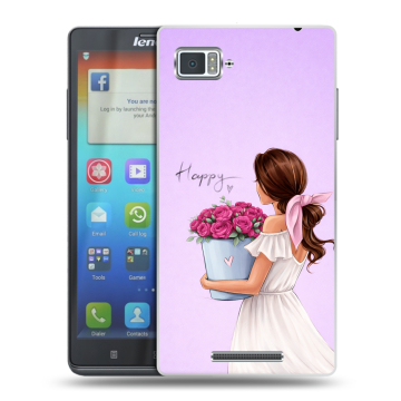Пластиковый чехол на Lenovo Vibe Z с принтом женский