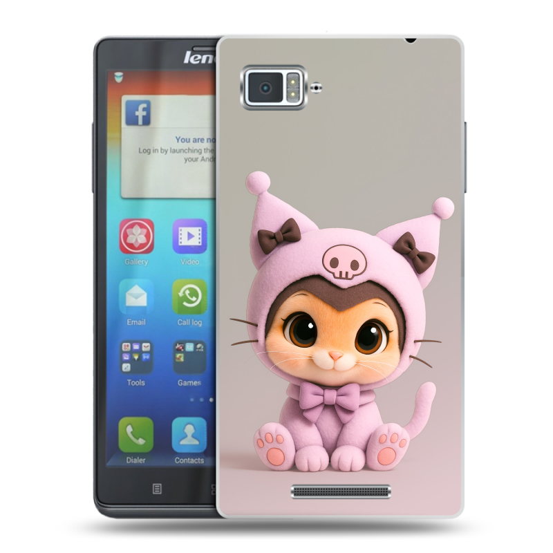 Пластиковый чехол на Lenovo Vibe Z с принтом Куроми Kuromi Пластиковый чехол на Lenovo Vibe Z с принтом Куроми Kuromi