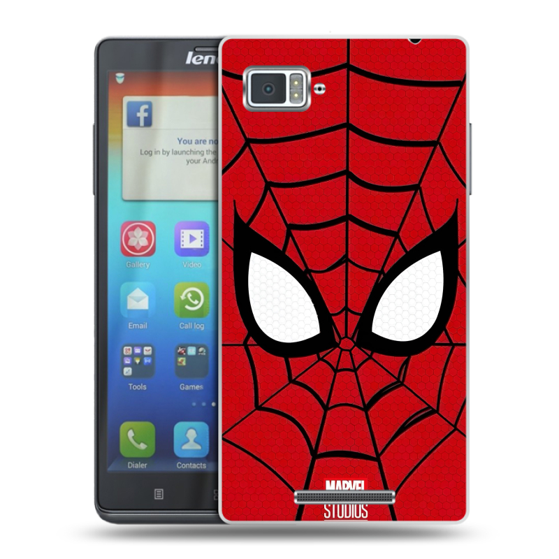 Пластиковый чехол на Lenovo Vibe Z с принтом человек паук spiderman Пластиковый чехол на Lenovo Vibe Z с принтом человек паук spiderman