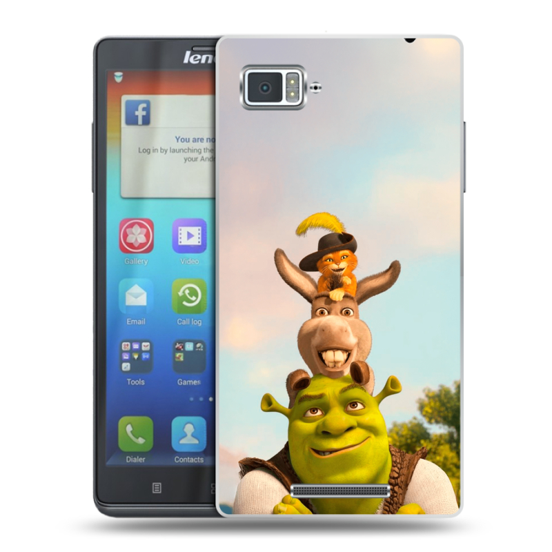 Пластиковый чехол на Lenovo Vibe Z с принтом Шрек Shrek Пластиковый чехол на Lenovo Vibe Z с принтом Шрек Shrek