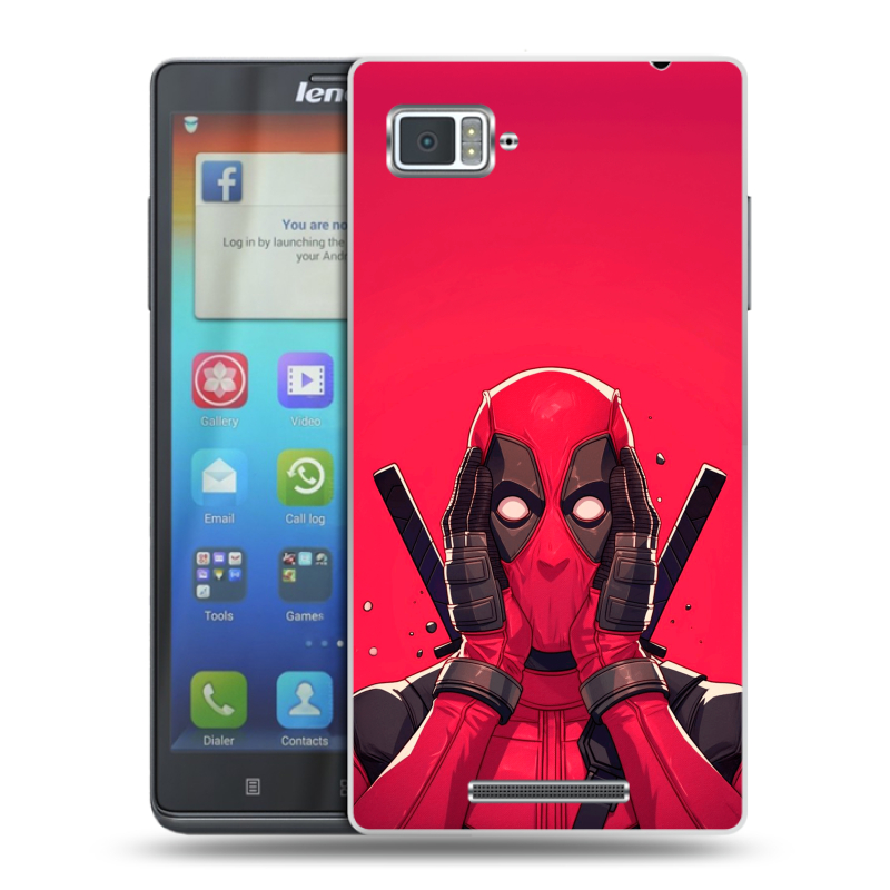 Пластиковый чехол на Lenovo Vibe Z с принтом Дедпул Deadpool Пластиковый чехол на Lenovo Vibe Z с принтом Дедпул Deadpool