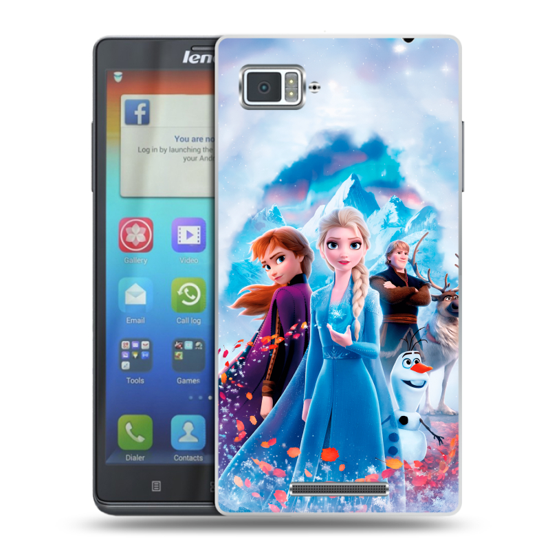 Пластиковый чехол на Lenovo Vibe Z с принтом Холодное сердце Frozen Пластиковый чехол на Lenovo Vibe Z с принтом Холодное сердце Frozen