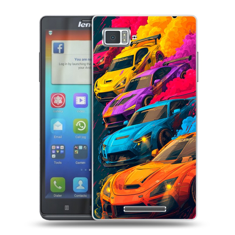 Пластиковый чехол на Lenovo Vibe Z с принтом Тачки Пластиковый чехол на Lenovo Vibe Z с принтом Тачки