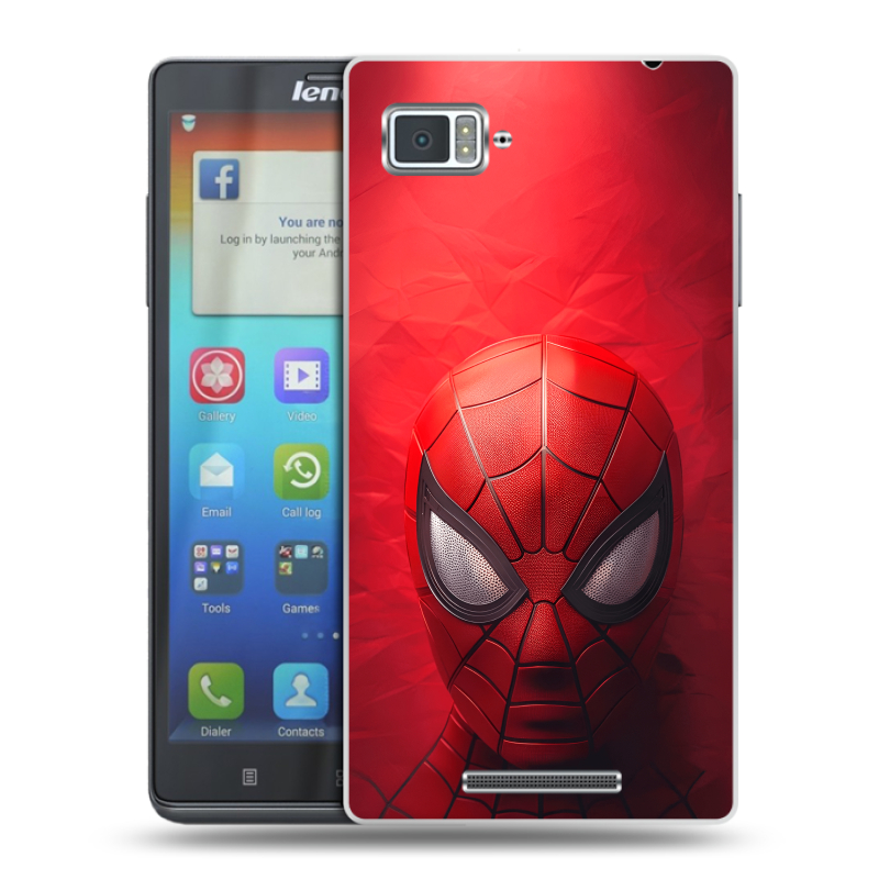 Пластиковый чехол на Lenovo Vibe Z с принтом Spiderman Человек паук Пластиковый чехол на Lenovo Vibe Z с принтом Spiderman Человек паук