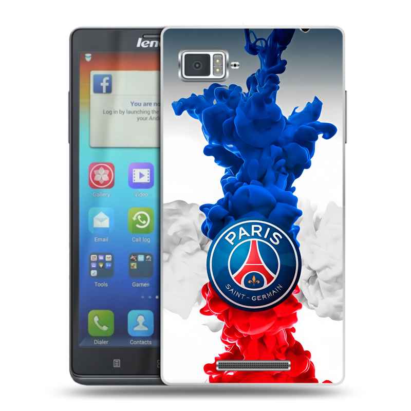 Пластиковый чехол на Lenovo Vibe Z с принтом PSG ПСЖ Пластиковый чехол на Lenovo Vibe Z с принтом PSG ПСЖ