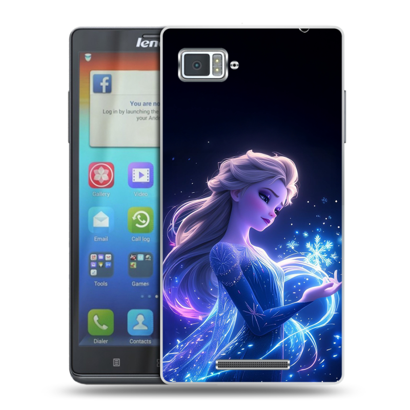Пластиковый чехол на Lenovo Vibe Z с принтом Холодное сердце Frozen Пластиковый чехол на Lenovo Vibe Z с принтом Холодное сердце Frozen