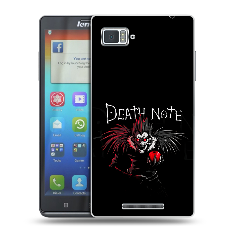 Пластиковый чехол на Lenovo Vibe Z с принтом Death note Тетрадь смерти Пластиковый чехол на Lenovo Vibe Z с принтом Death note Тетрадь смерти