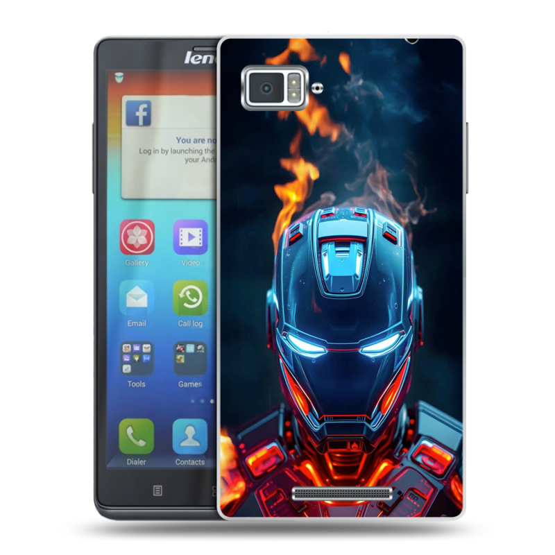 Пластиковый чехол на Lenovo Vibe Z с принтом IronMan Железный человек Пластиковый чехол на Lenovo Vibe Z с принтом IronMan Железный человек