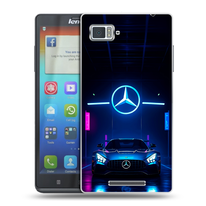 Пластиковый чехол на Lenovo Vibe Z с принтом Mercedes Мерседес Пластиковый чехол на Lenovo Vibe Z с принтом Mercedes Мерседес
