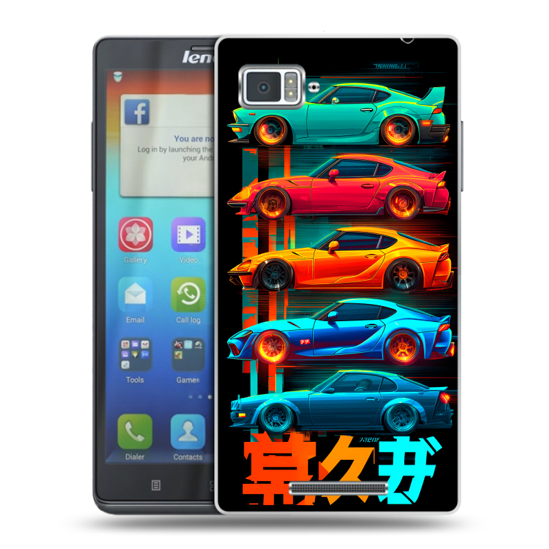 Пластиковый чехол на Lenovo Vibe Z с принтом машины тачки Пластиковый чехол на Lenovo Vibe Z с принтом машины тачки