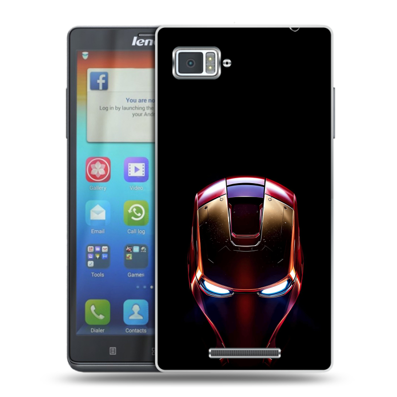 Пластиковый чехол на Lenovo Vibe Z с принтом IronMan Железный человек Пластиковый чехол на Lenovo Vibe Z с принтом IronMan Железный человек