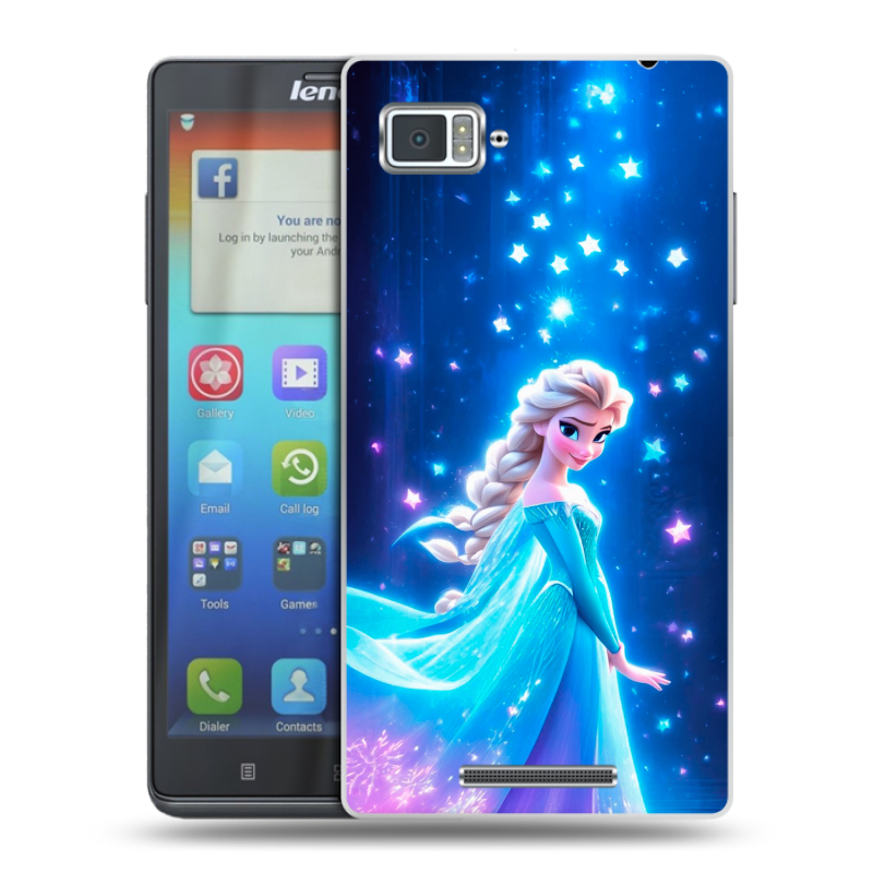 Пластиковый чехол на Lenovo Vibe Z с принтом Холодное сердце Frozen Пластиковый чехол на Lenovo Vibe Z с принтом Холодное сердце Frozen
