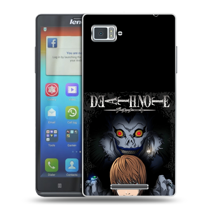Пластиковый чехол на Lenovo Vibe Z с принтом Death note Тетрадь смерти Пластиковый чехол на Lenovo Vibe Z с принтом Death note Тетрадь смерти
