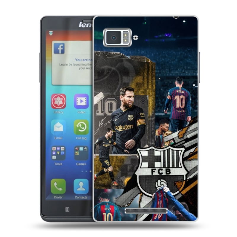 Пластиковый чехол на Lenovo Vibe Z с принтом Messi Barcelona Пластиковый чехол на Lenovo Vibe Z с принтом Messi Barcelona