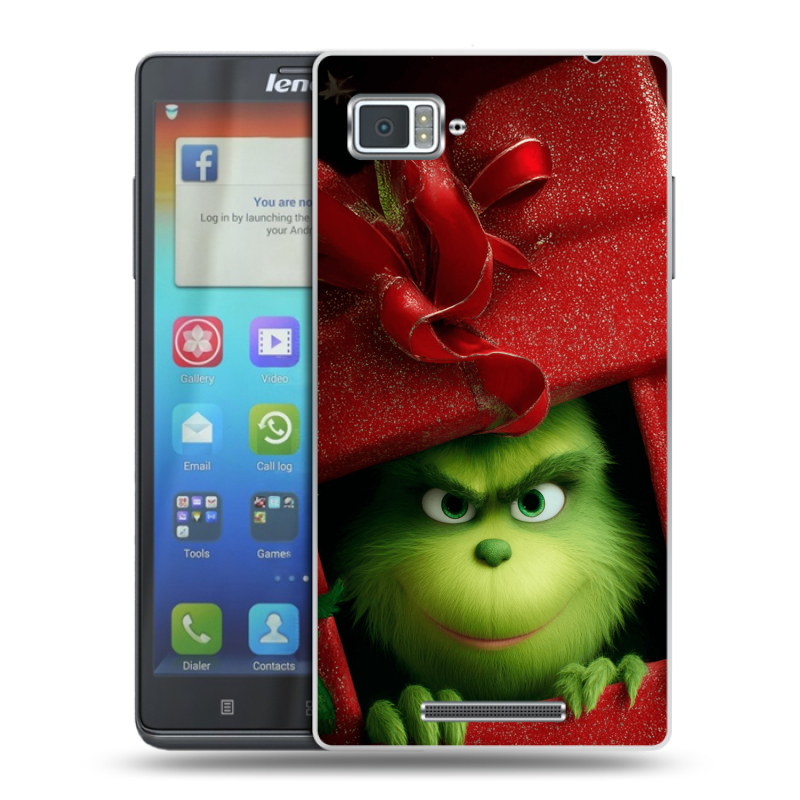 Пластиковый чехол на Lenovo Vibe Z с принтом Новый год Пластиковый чехол на Lenovo Vibe Z с принтом Новый год