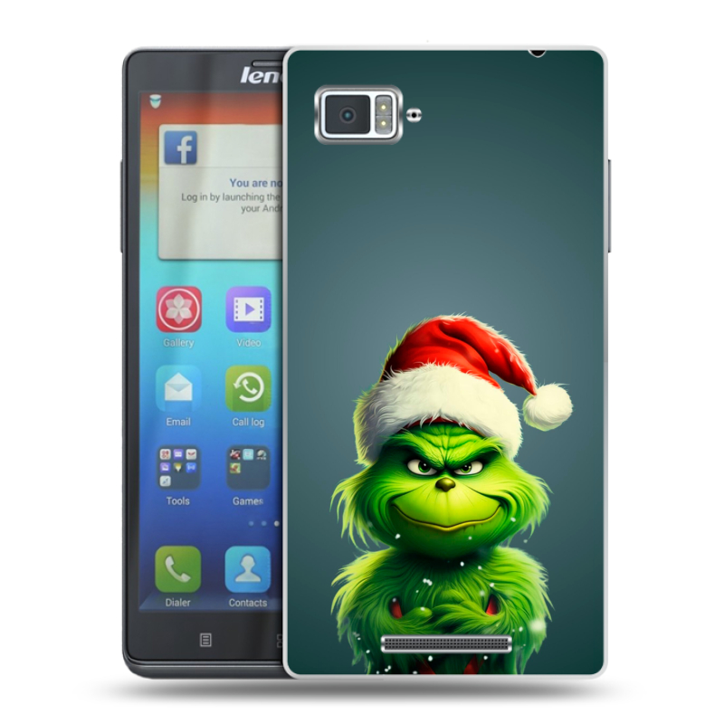 Пластиковый чехол на Lenovo Vibe Z с принтом Новый год Пластиковый чехол на Lenovo Vibe Z с принтом Новый год