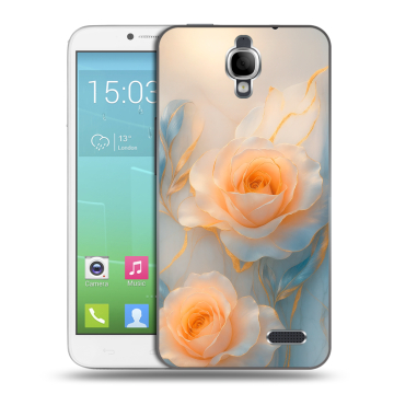 Силиконовый чехол на Alcatel One Touch Idol с принтом Женский Силиконовый чехол на Alcatel One Touch Idol с принтом Женский
