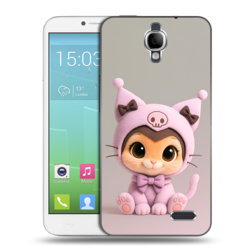 Силиконовый чехол на Alcatel One Touch Idol с принтом Куроми Kuromi 