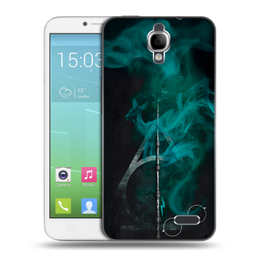 Силиконовый чехол на Alcatel One Touch Idol с принтом Гарри Поттер Harry Potter