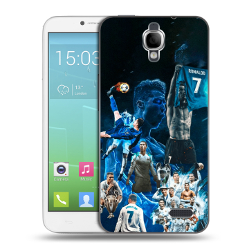Силиконовый чехол на Alcatel One Touch Idol с принтом Реал Роналдо Силиконовый чехол на Alcatel One Touch Idol с принтом Реал Роналдо