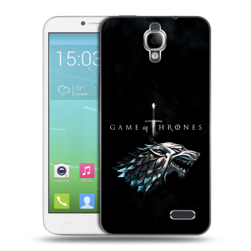 Силиконовый чехол на Alcatel One Touch Idol с принтом Игра Престолов Game Thrones
