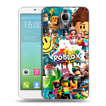 Силиконовый чехол на Alcatel One Touch Idol с принтом Roblox Роблокс Силиконовый чехол на Alcatel One Touch Idol с принтом Roblox Роблокс