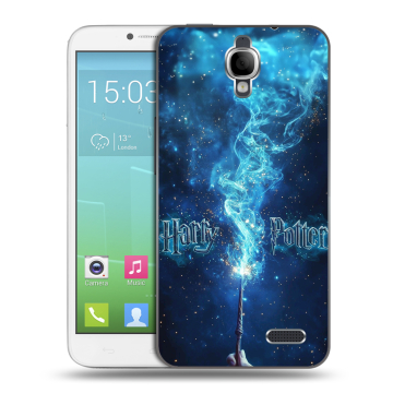 Силиконовый чехол на Alcatel One Touch Idol с принтом Harry Potter Гарри Поттер
