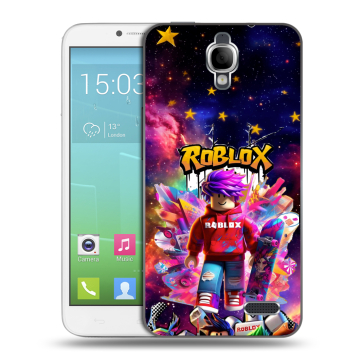 Силиконовый чехол на Alcatel One Touch Idol с принтом Roblox Роблокс Силиконовый чехол на Alcatel One Touch Idol с принтом Roblox Роблокс