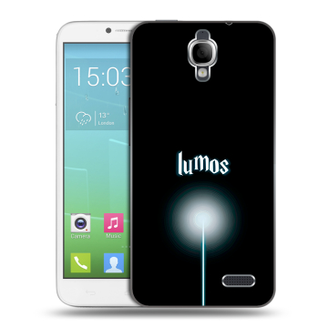 Силиконовый чехол на Alcatel One Touch Idol с принтом Harry Potter Гарри Поттер
