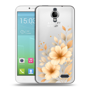 Силиконовый чехол на Alcatel One Touch Idol с принтом для девушки Силиконовый чехол на Alcatel One Touch Idol с принтом для девушки