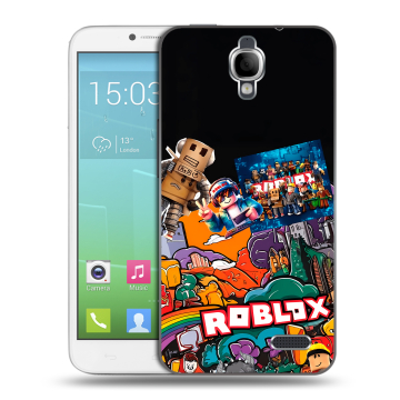 Силиконовый чехол на Alcatel One Touch Idol с принтом Roblox Роблокс Силиконовый чехол на Alcatel One Touch Idol с принтом Roblox Роблокс