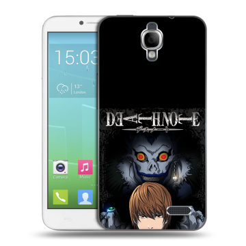 Силиконовый чехол на Alcatel One Touch Idol с принтом Death note Тетрадь смерти Силиконовый чехол на Alcatel One Touch Idol с принтом Death note Тетрадь смерти