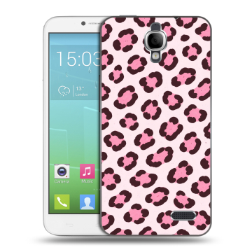 Силиконовый чехол на Alcatel One Touch Idol с принтом для девочек