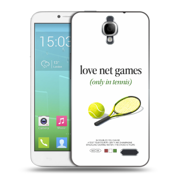Силиконовый чехол на Alcatel One Touch Idol с принтом для девочек Силиконовый чехол на Alcatel One Touch Idol с принтом для девочек