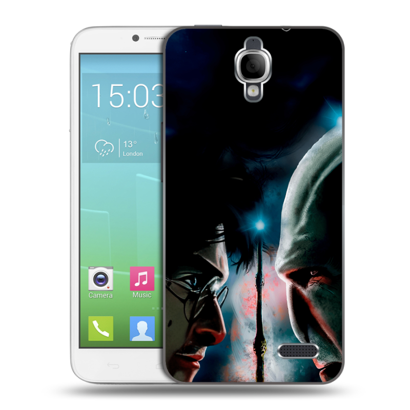 Силиконовый чехол на Alcatel One Touch Idol с принтом Гарри Поттер Harry Potter Силиконовый чехол на Alcatel One Touch Idol с принтом Гарри Поттер Harry Potter