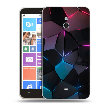 Пластиковый чехол на Nokia Lumia 1320 с принтом Геометрия неона Пластиковый чехол на Nokia Lumia 1320 с принтом Геометрия неона