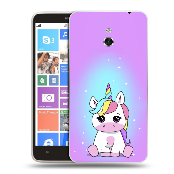 Пластиковый чехол на Nokia Lumia 1320 с принтом Единорог Пластиковый чехол на Nokia Lumia 1320 с принтом Единорог