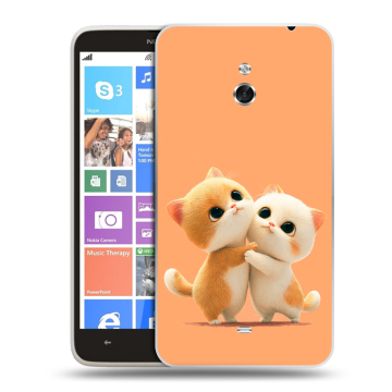 Пластиковый чехол на Nokia Lumia 1320 с принтом Милые котики Пластиковый чехол на Nokia Lumia 1320 с принтом Милые котики