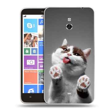 Пластиковый чехол на Nokia Lumia 1320 с принтом Коты Пластиковый чехол на Nokia Lumia 1320 с принтом Коты