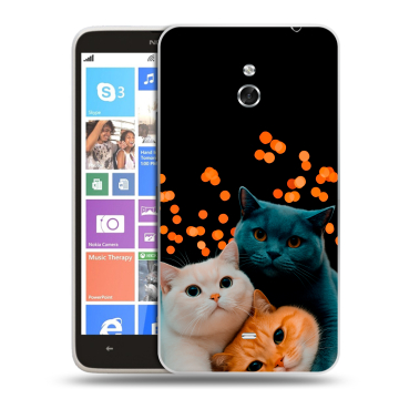 Пластиковый чехол на Nokia Lumia 1320 с принтом Кошки Пластиковый чехол на Nokia Lumia 1320 с принтом Кошки