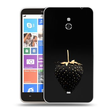Пластиковый чехол на Nokia Lumia 1320 с принтом Черная клубника Пластиковый чехол на Nokia Lumia 1320 с принтом Черная клубника