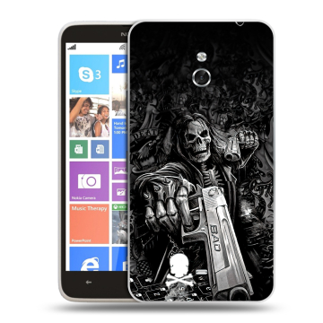 Пластиковый чехол на Nokia Lumia 1320 с принтом Скелет Пластиковый чехол на Nokia Lumia 1320 с принтом Скелет