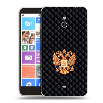 Пластиковый чехол на Nokia Lumia 1320 с принтом Герб России принт
