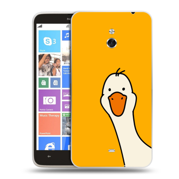 Пластиковый чехол на Nokia Lumia 1320 с принтом Утка
