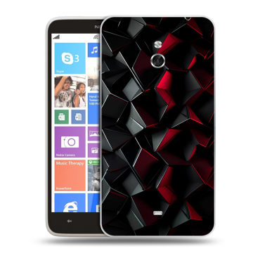 Пластиковый чехол на Nokia Lumia 1320 с принтом Абстракция